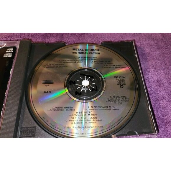 The Human Factor by METAL CHURCH (CD, Mar-1991, Epic) - Picture 5 of 7
